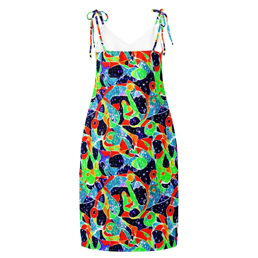Midnight Splash on Slip Dress — Back
