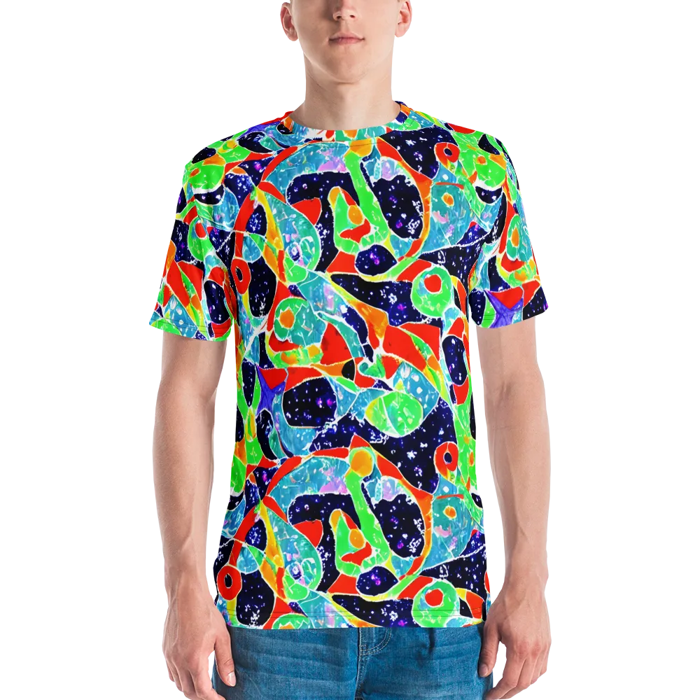 Midnight Splash on Men's Crew Neck T-Shirt — Front