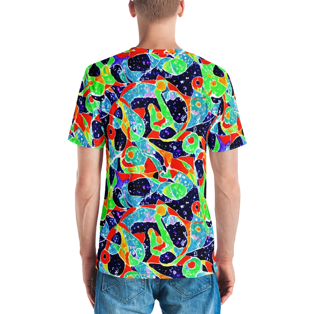Midnight Splash on Men's Crew Neck T-Shirt — Back