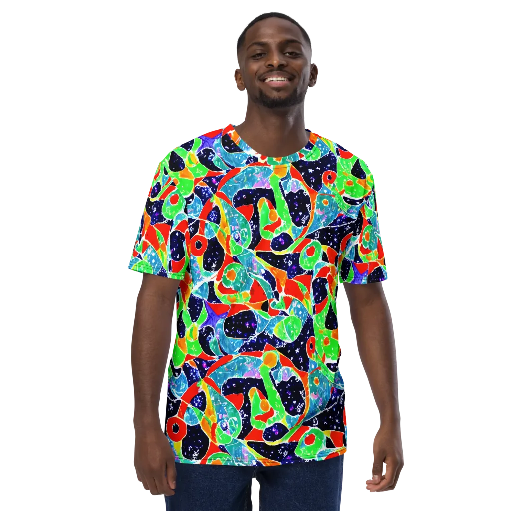 Midnight Splash on Men's Crew Neck T-Shirt — Front