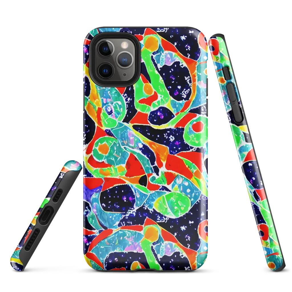 Midnight Splash on Tough Case for iPhone® — Front