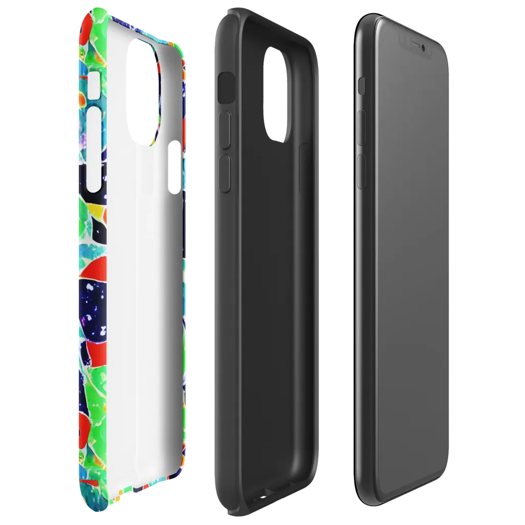 Midnight Splash on Tough Case for iPhone® — Right
