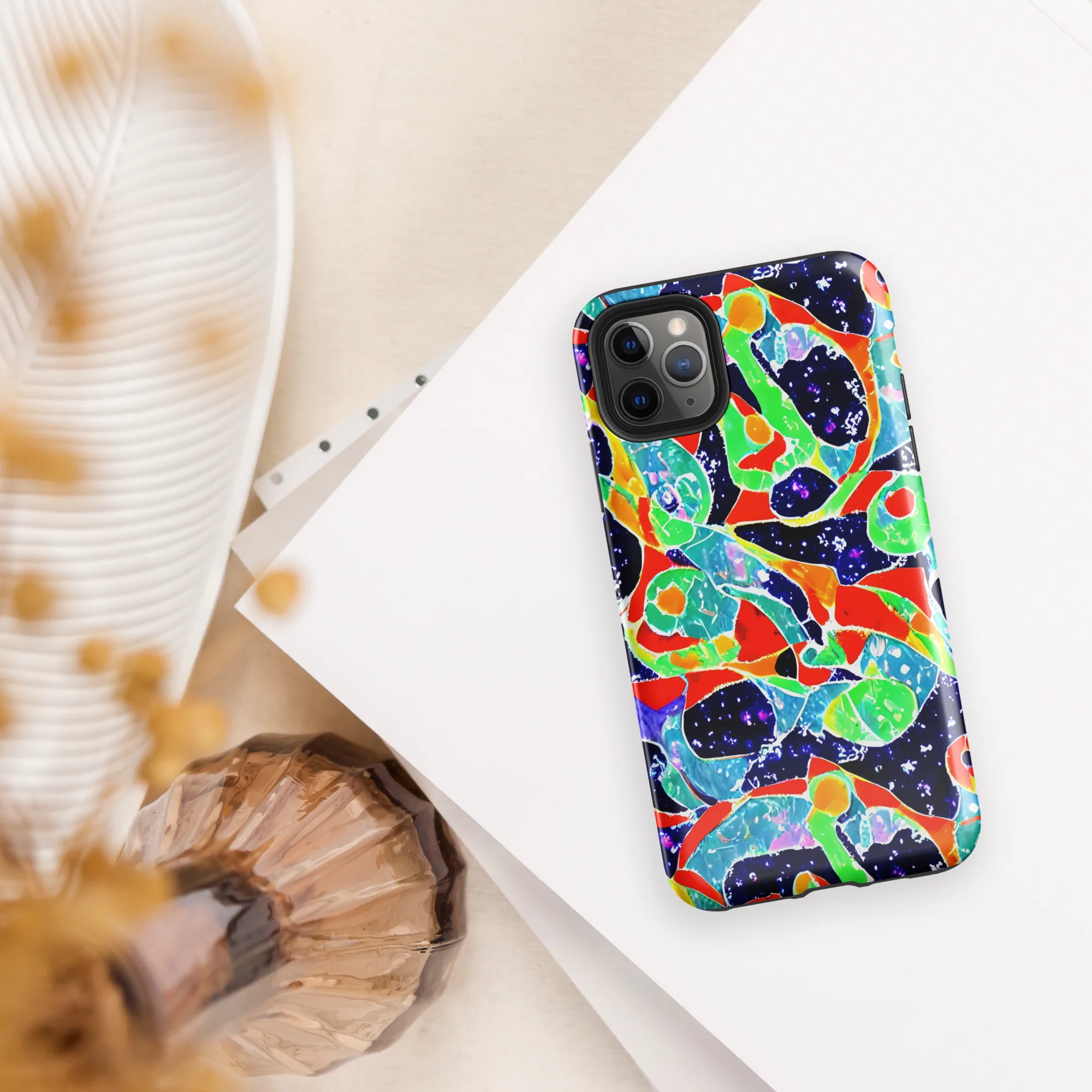 Midnight Splash on Tough Case for iPhone® — Front