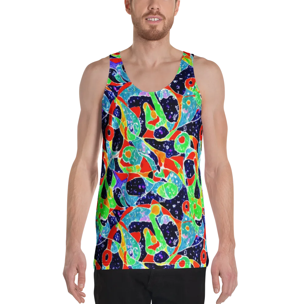 Midnight Splash on Men's Tank Top — Front