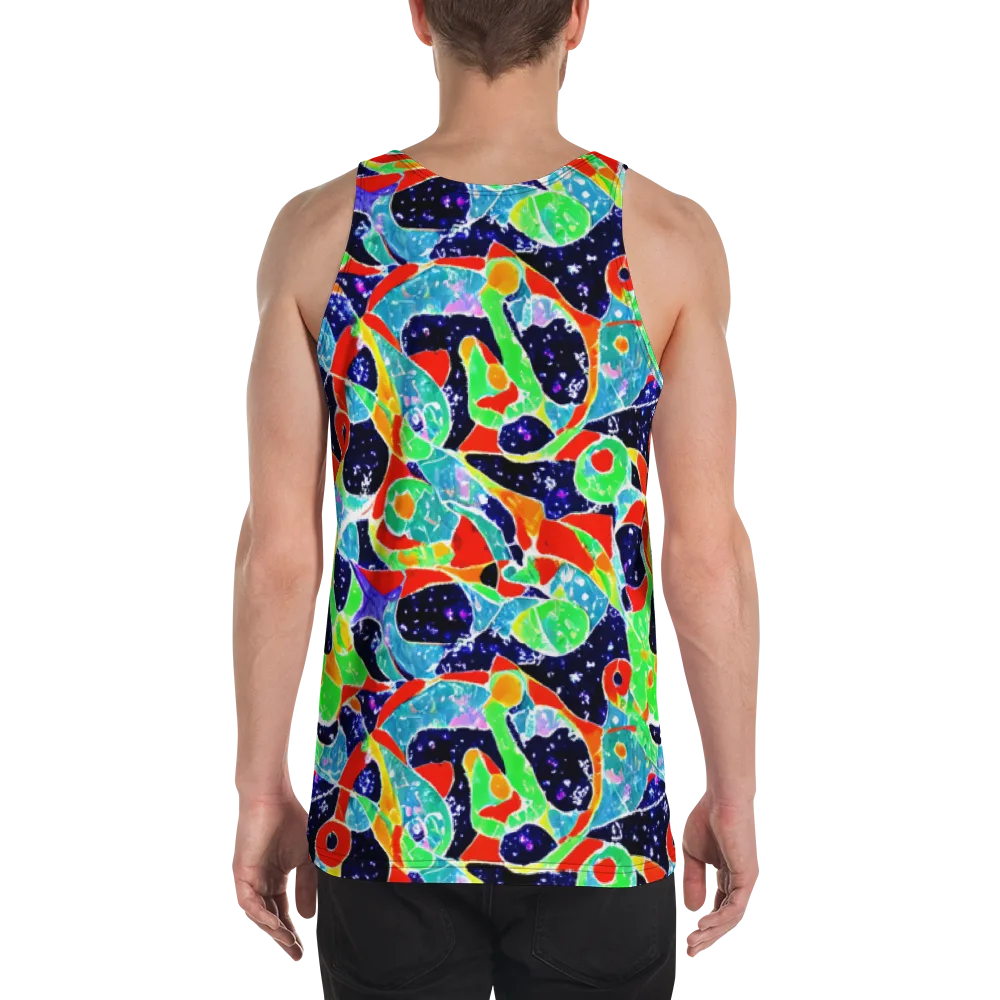 Midnight Splash on Men's Tank Top — Back