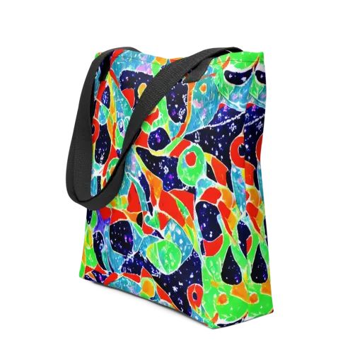 Midnight Splash on a Tote Bag