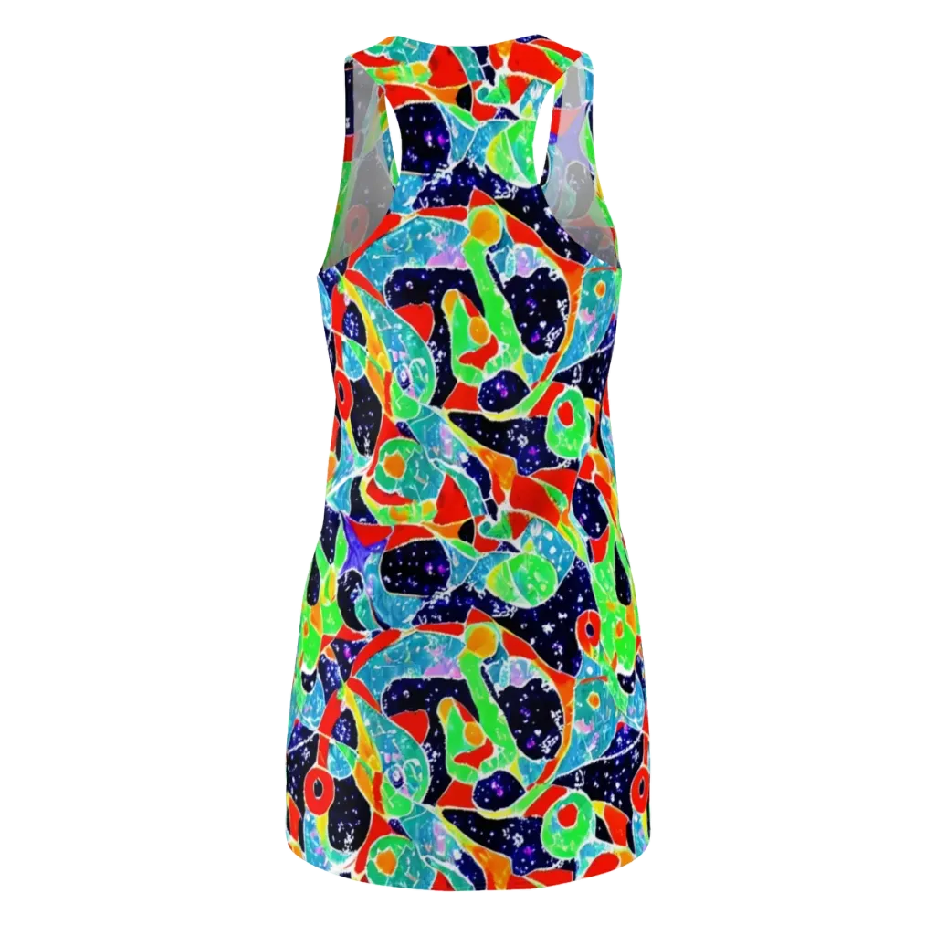 Midnight Splash on Racerback Dress — Back
