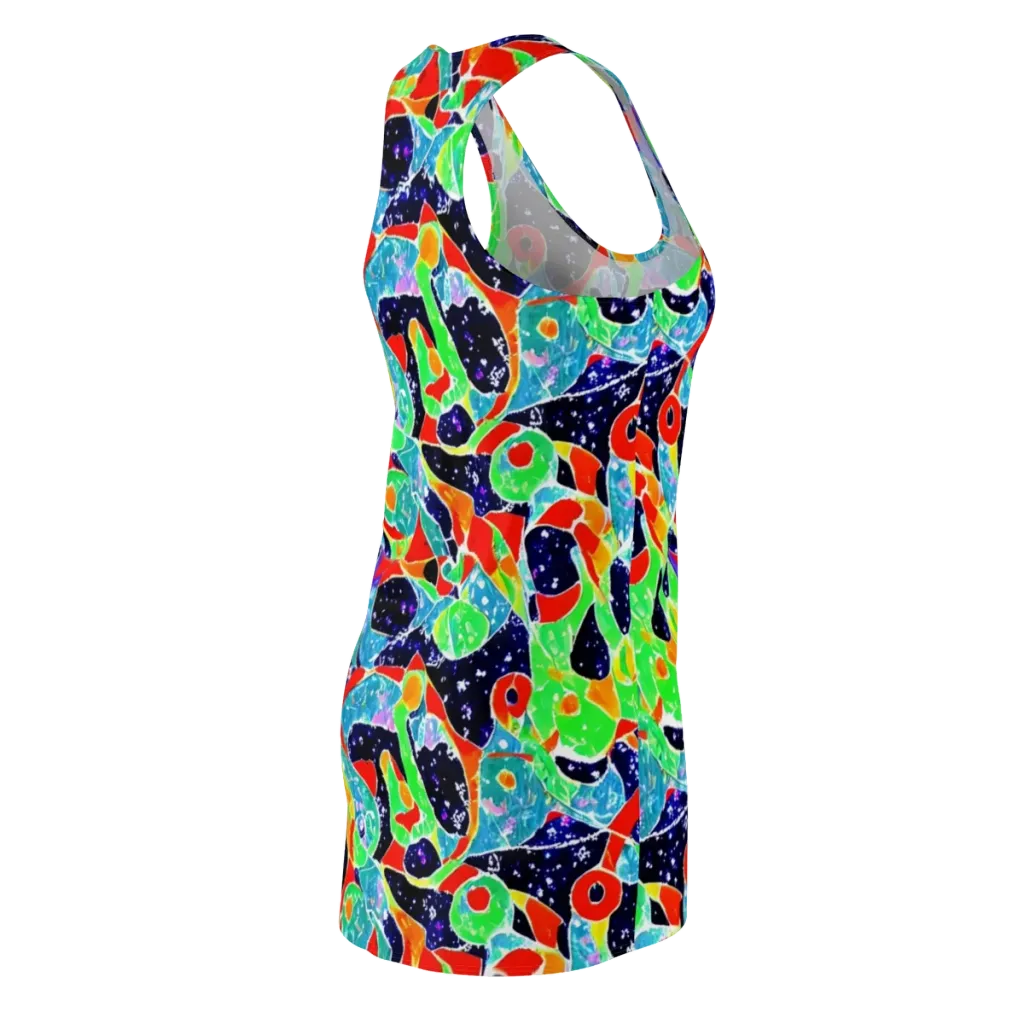 Midnight Splash on Racerback Dress — Back Side