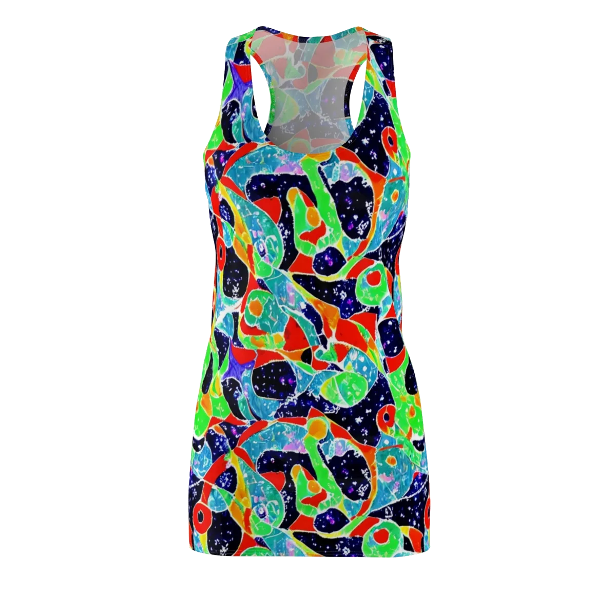 Midnight Splash on Racerback Dress — Front