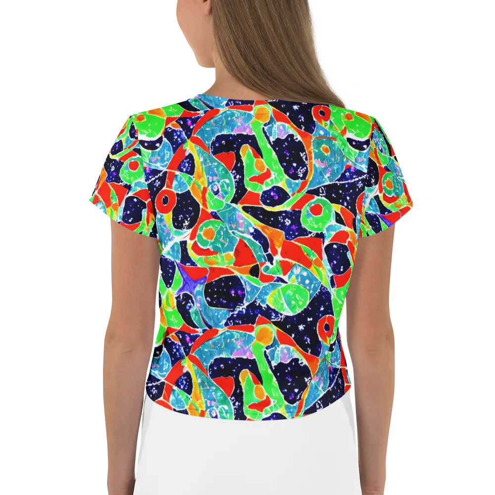 Midnight Splash on Crop Tee — Back