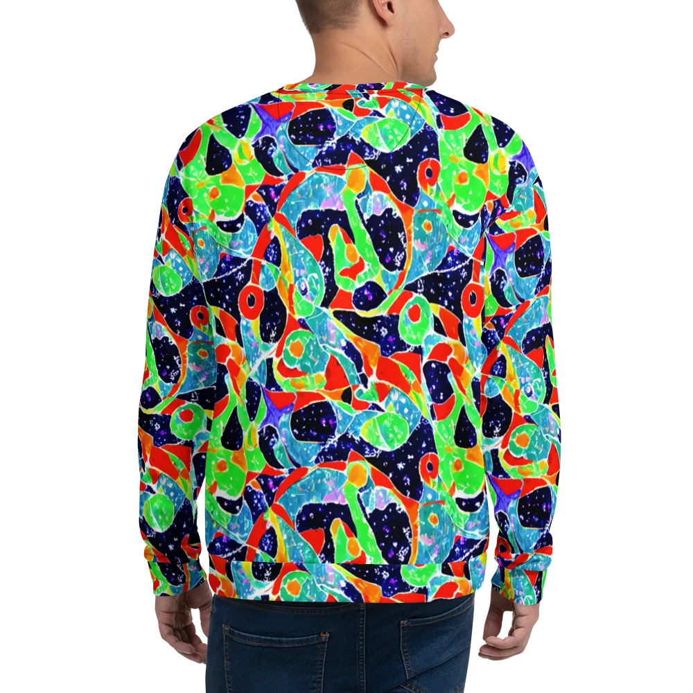 Midnight Splash on Sweatshirt — Back