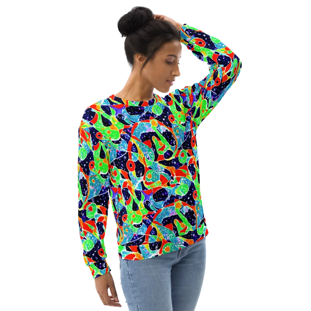 Midnight Splash on Sweatshirt — Right Front