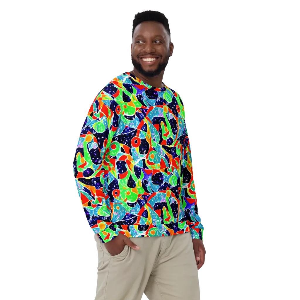 Midnight Splash on Sweatshirt — Front