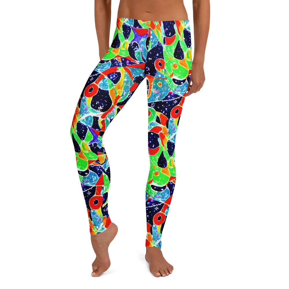 Midnight Splash on Leggings — Front