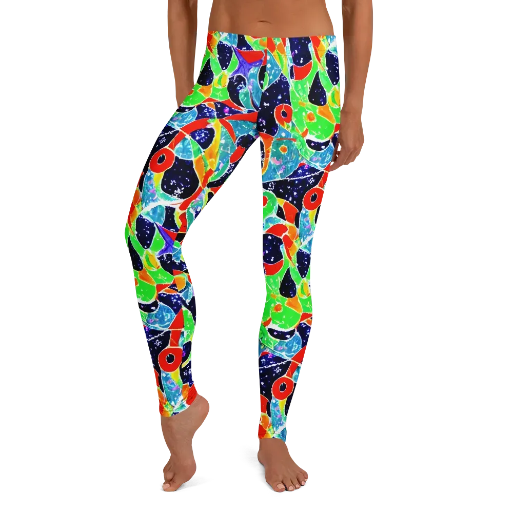 Midnight Splash on Leggings — Front