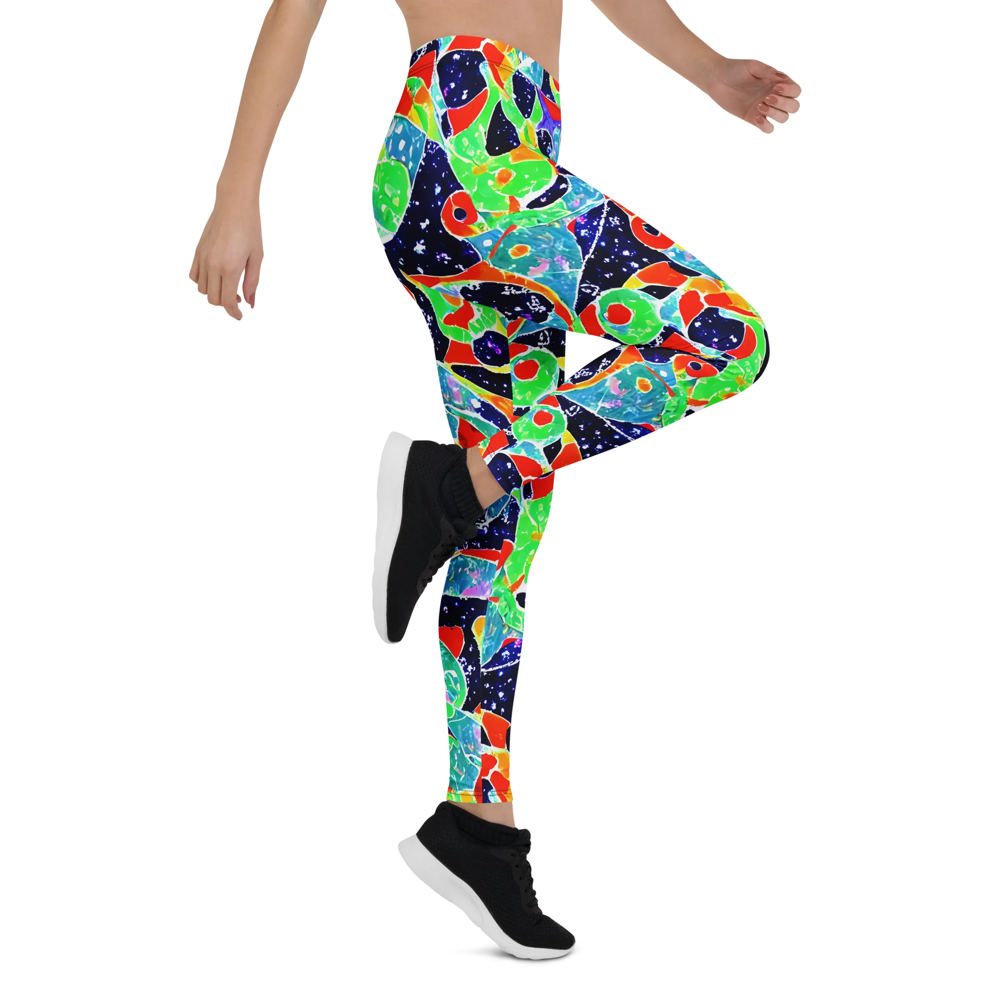 Midnight Splash on Leggings — Right