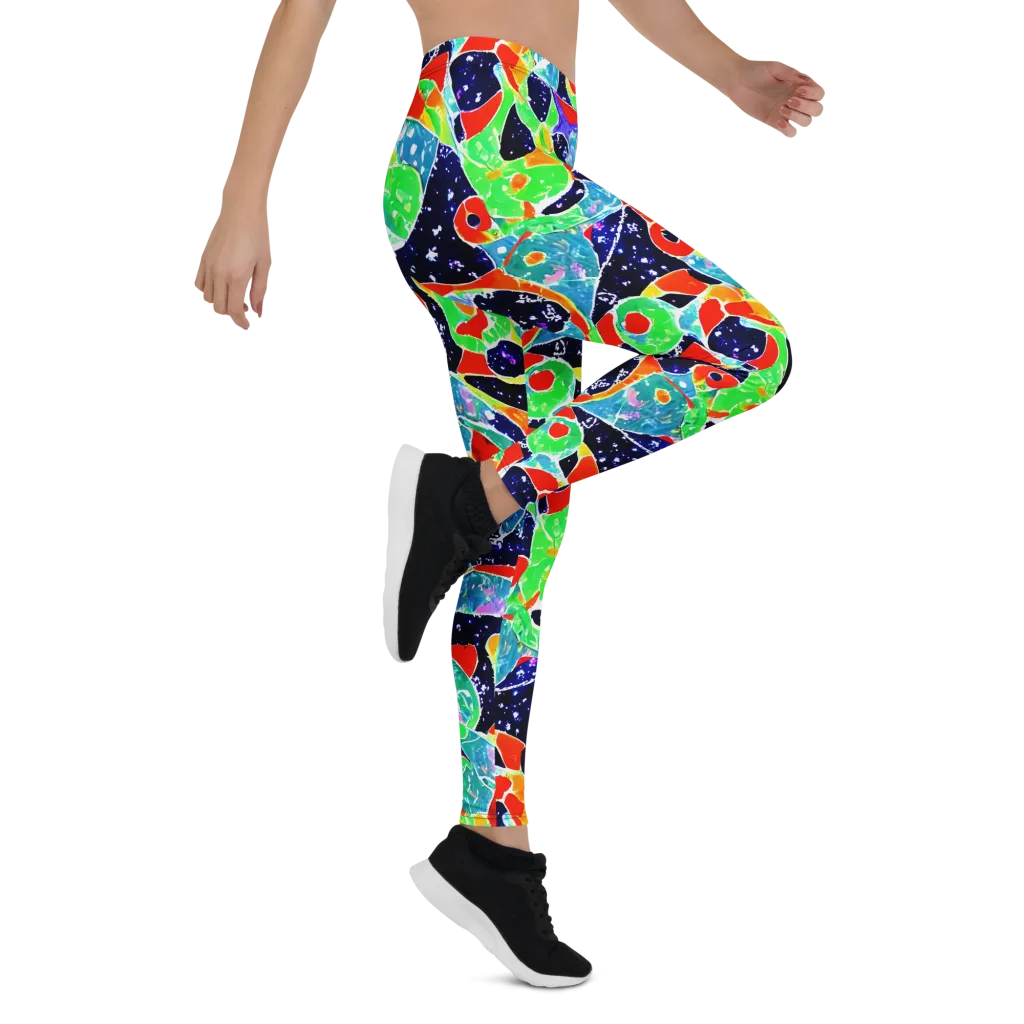 Midnight Splash on Leggings — Right