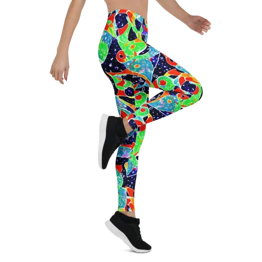 Midnight Splash on a Leggings