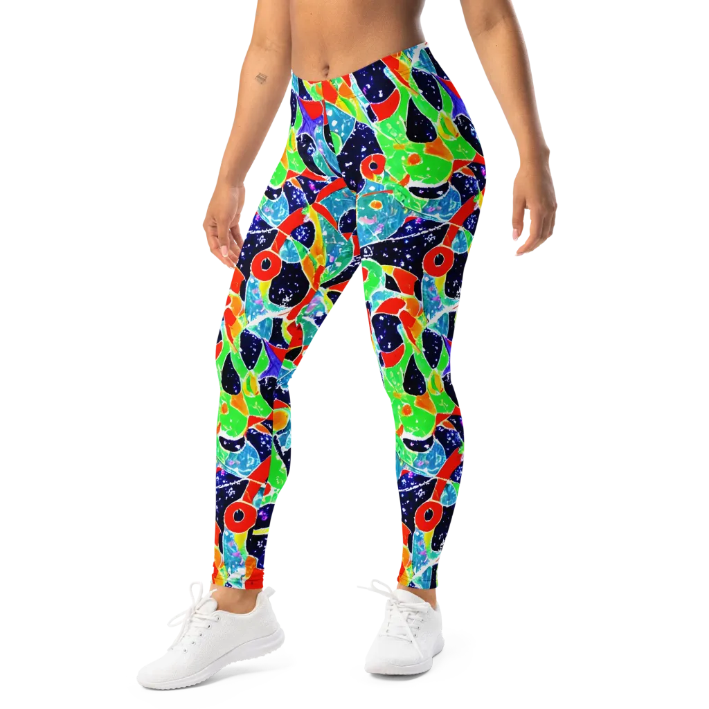 Midnight Splash on Leggings — Left Front
