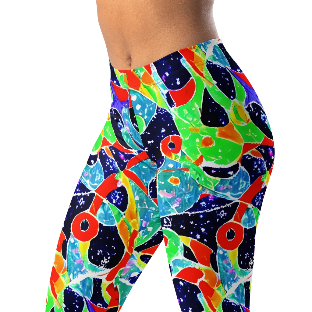Midnight Splash on Leggings — Left Front