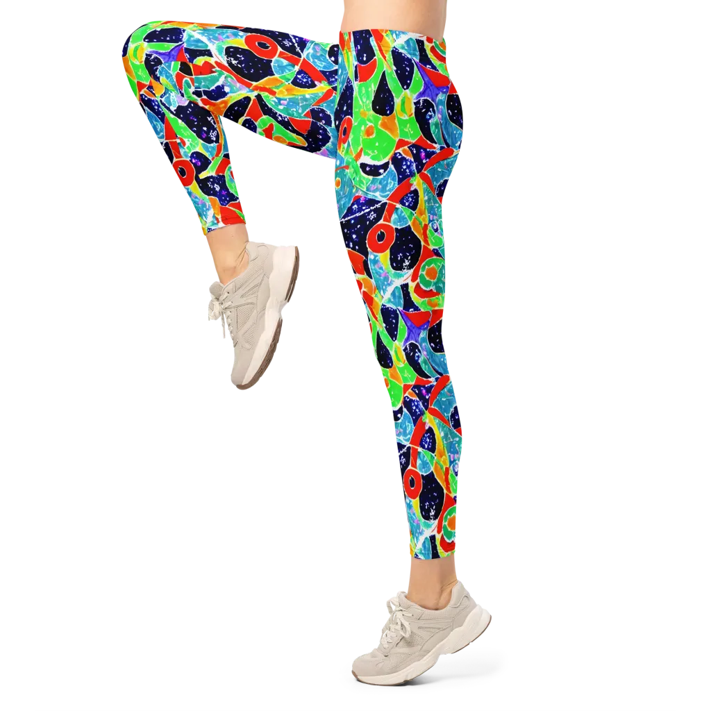 Midnight Splash on Leggings — Left