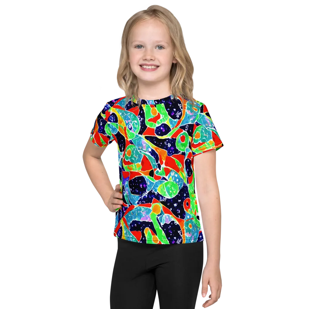 Midnight Splash on Kids Crew Neck T-Shirt — Front