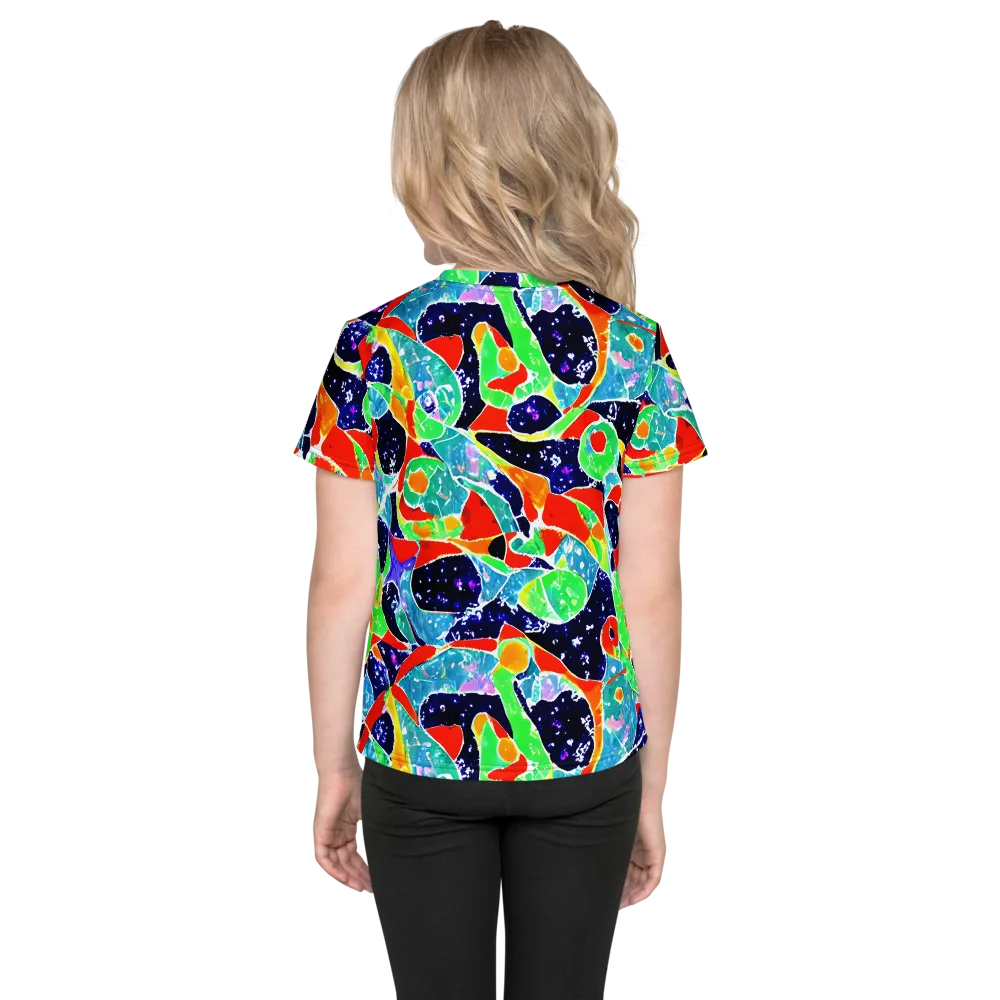 Midnight Splash on Kids Crew Neck T-Shirt — Back