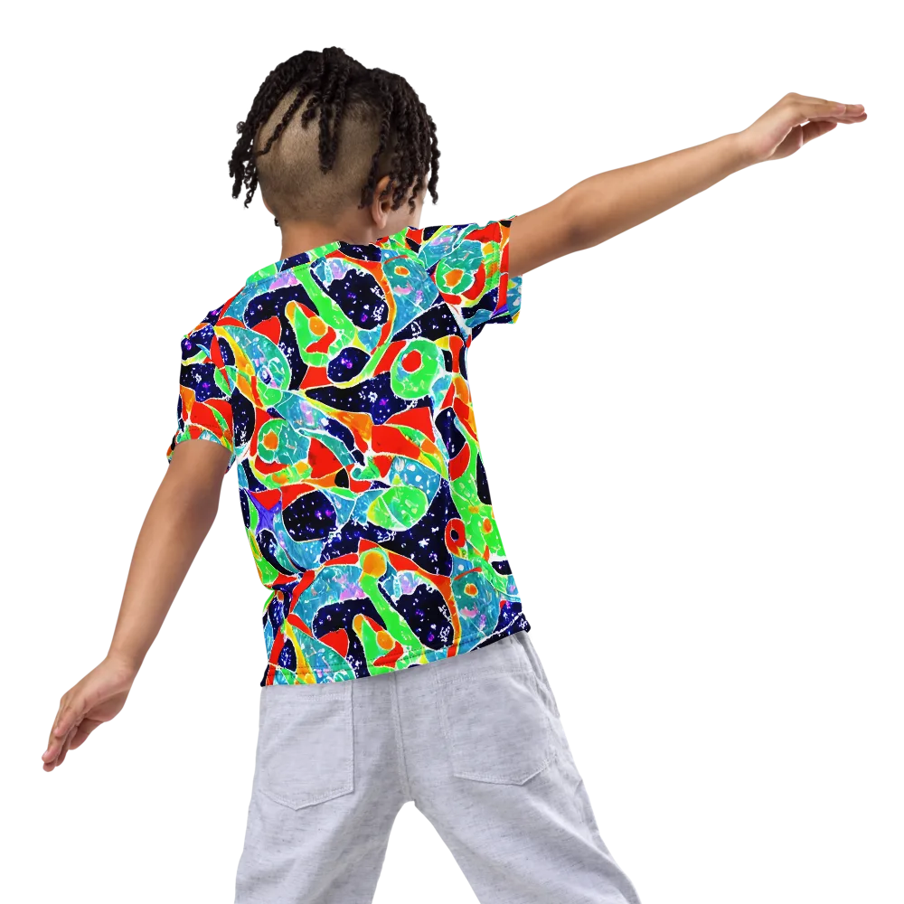Midnight Splash on Kids Crew Neck T-Shirt — Back