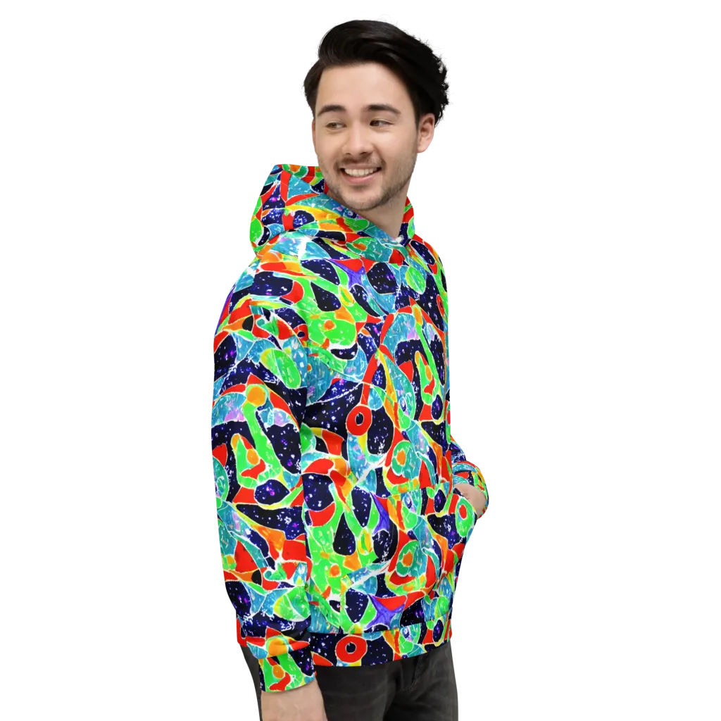 Midnight Splash on Hoodie — Right