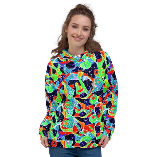 Midnight Splash on a Hoodie