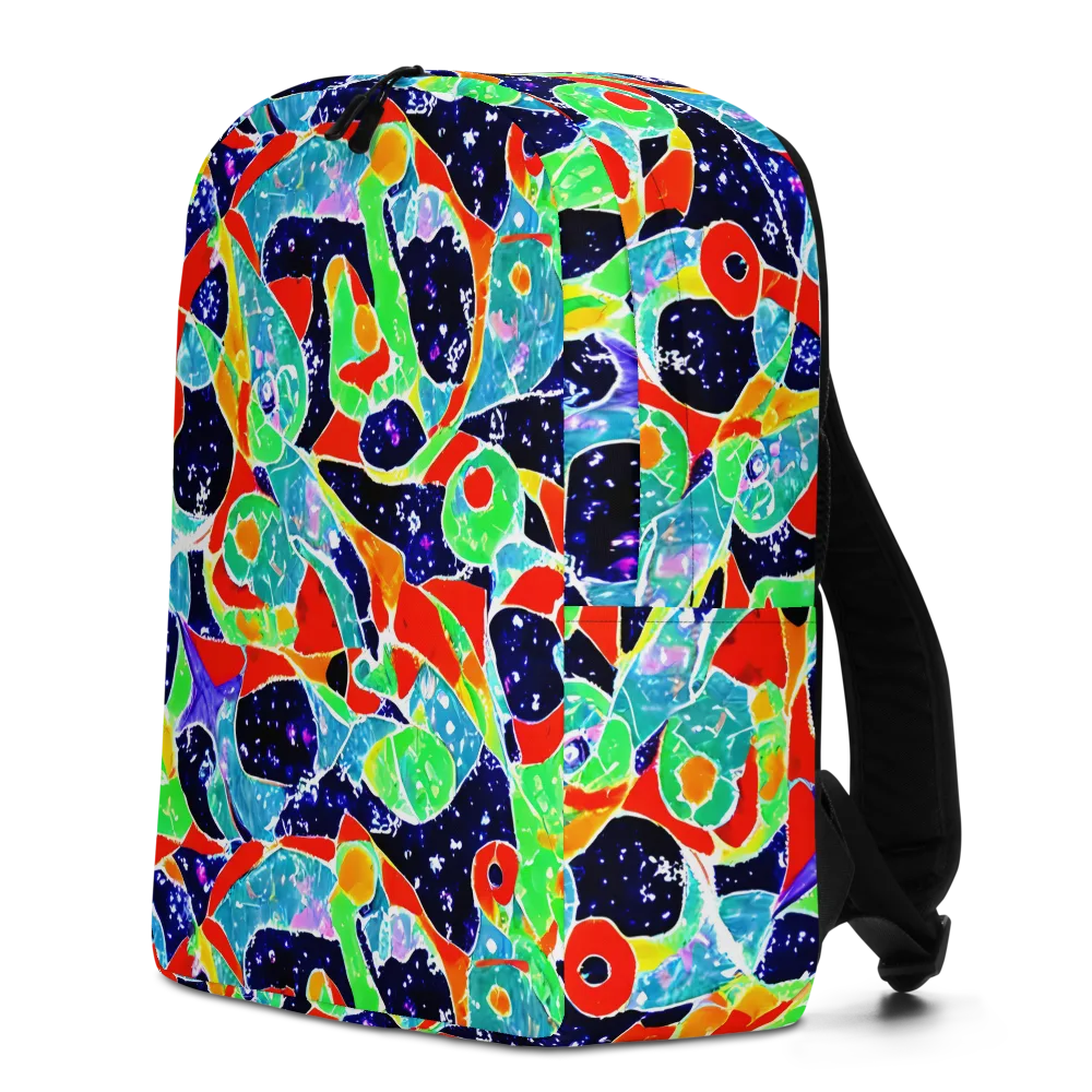Midnight Splash on Minimalist Backpack — Left