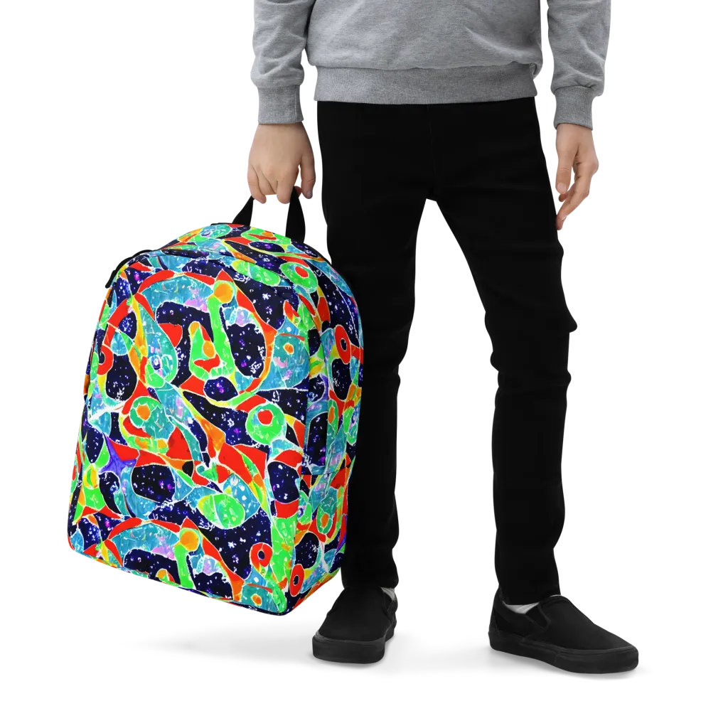 Midnight Splash on Minimalist Backpack — Zoomed-in