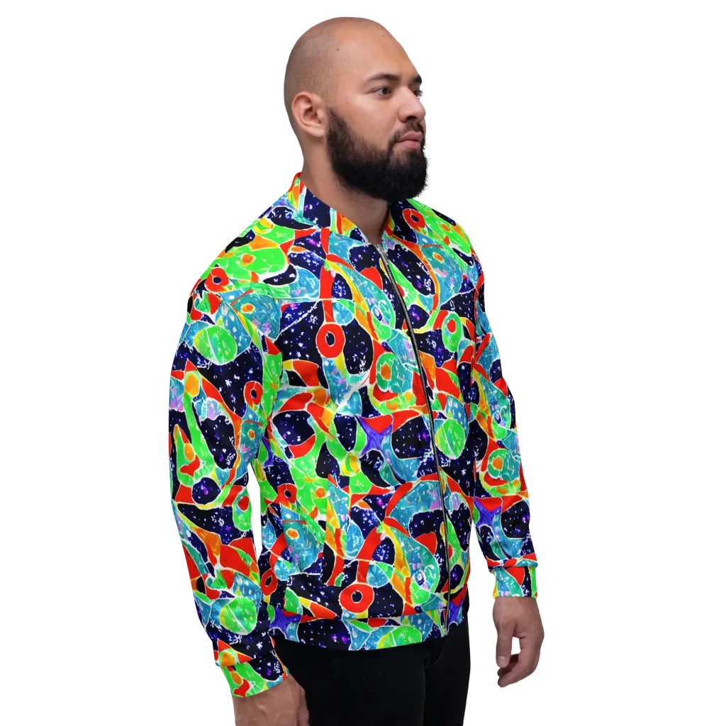 Midnight Splash on Bomber Jacket — Right