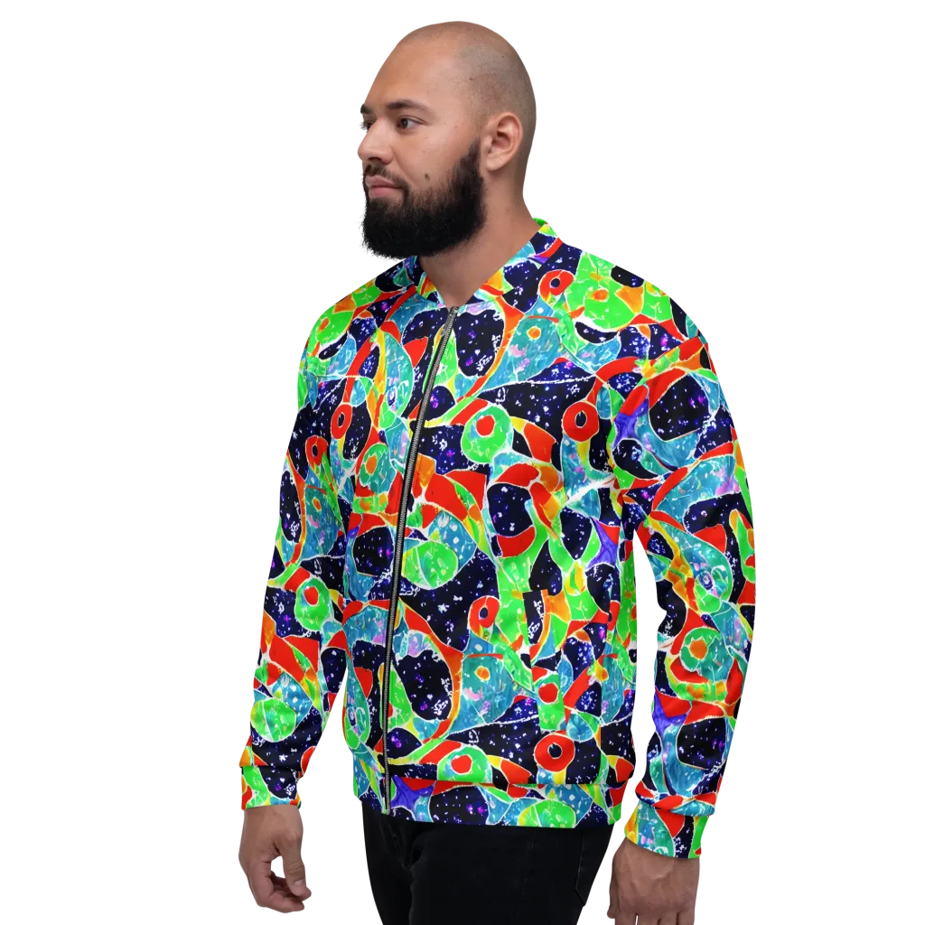 Midnight Splash on Bomber Jacket — Left