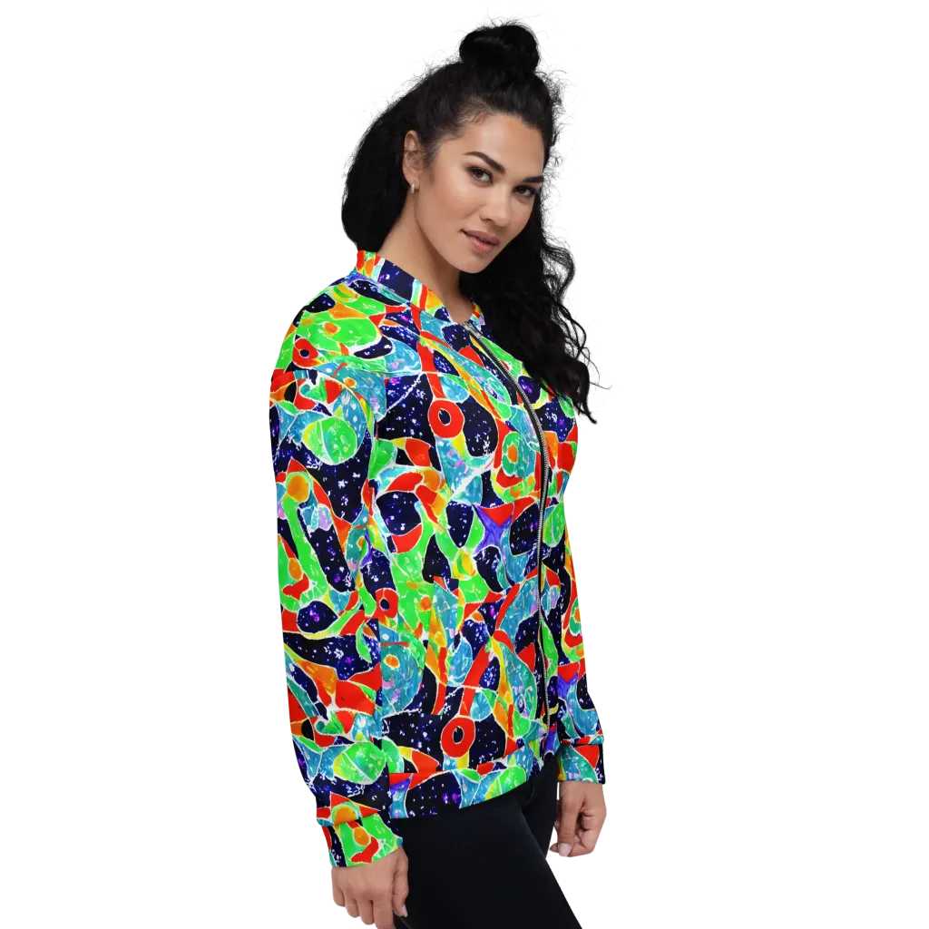 Midnight Splash on Bomber Jacket — Right