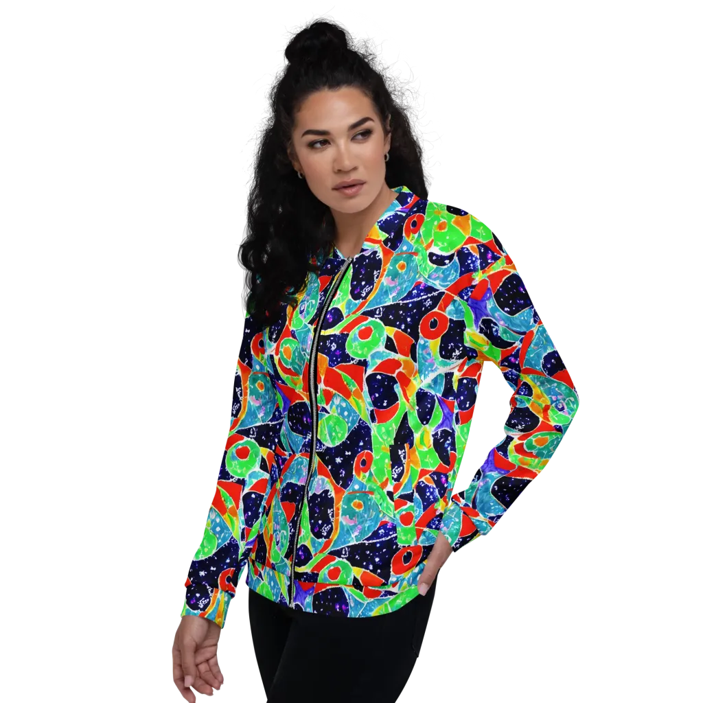 Midnight Splash on Bomber Jacket — Left