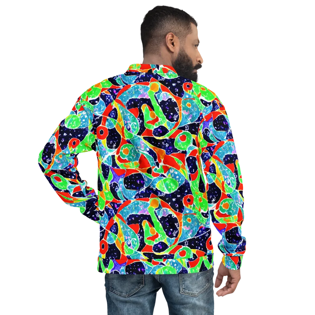 Midnight Splash on Bomber Jacket — Back