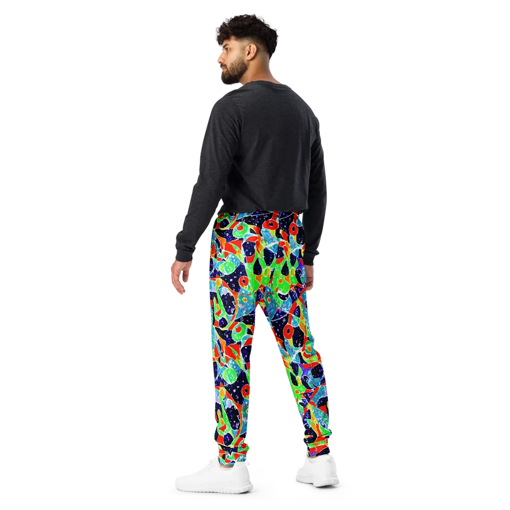 Midnight Splash on Men's Joggers — Back