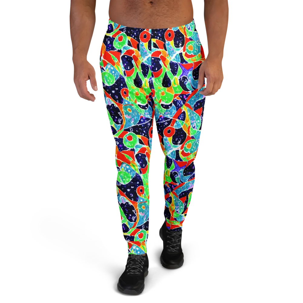 Midnight Splash on Men's Joggers — Front