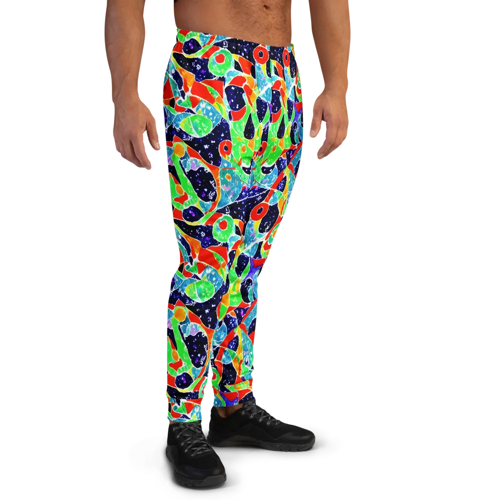 Midnight Splash on Men's Joggers — Right