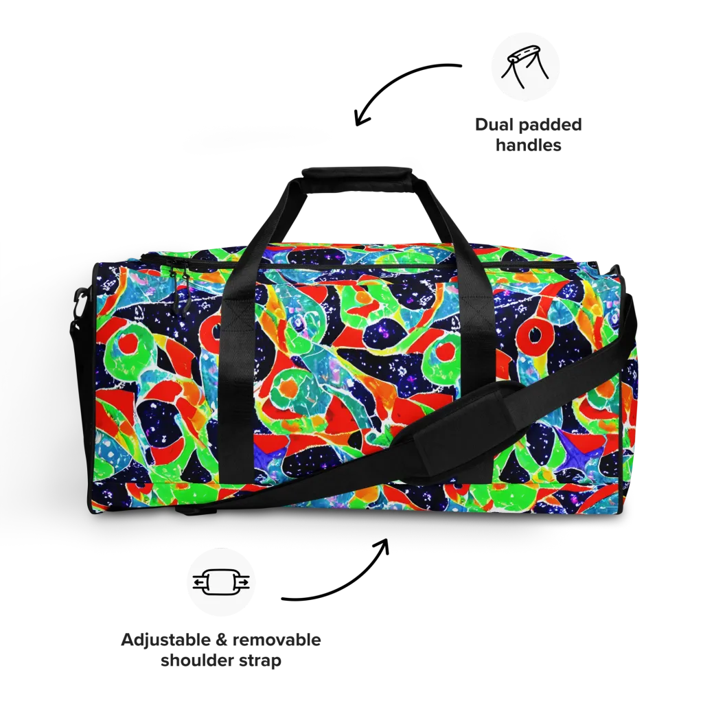 Midnight Splash on Duffle Bag — Front