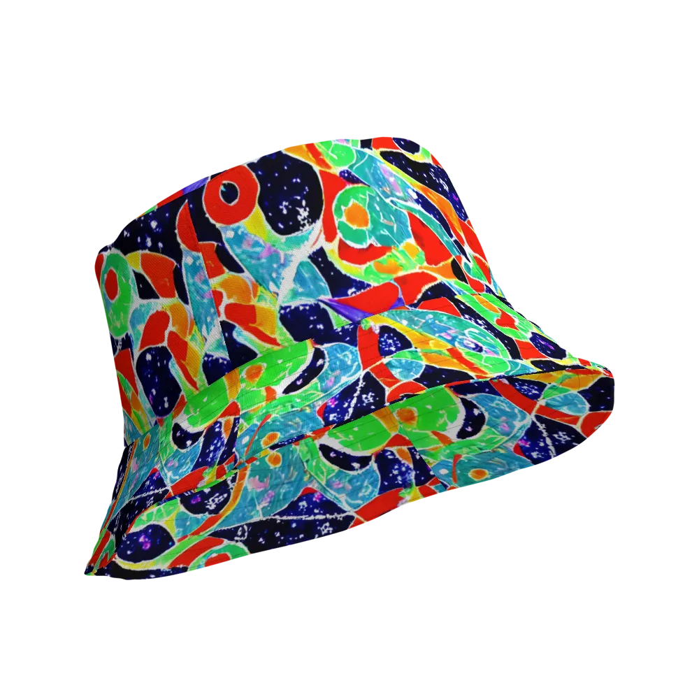 Midnight Splash on Reversible Bucket Hat — Product details Outside