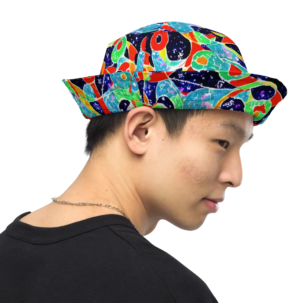 Midnight Splash on Reversible Bucket Hat — Right Outside