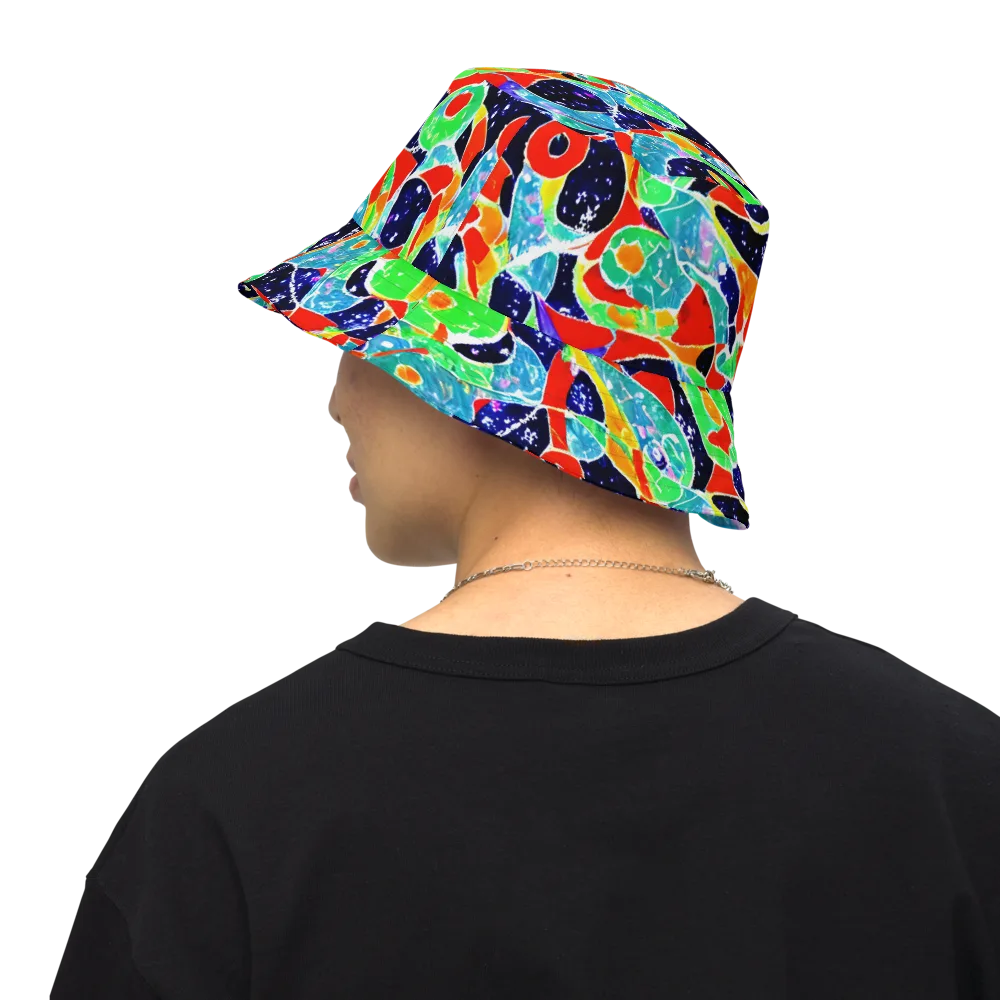 Midnight Splash on Reversible Bucket Hat — Back Inside