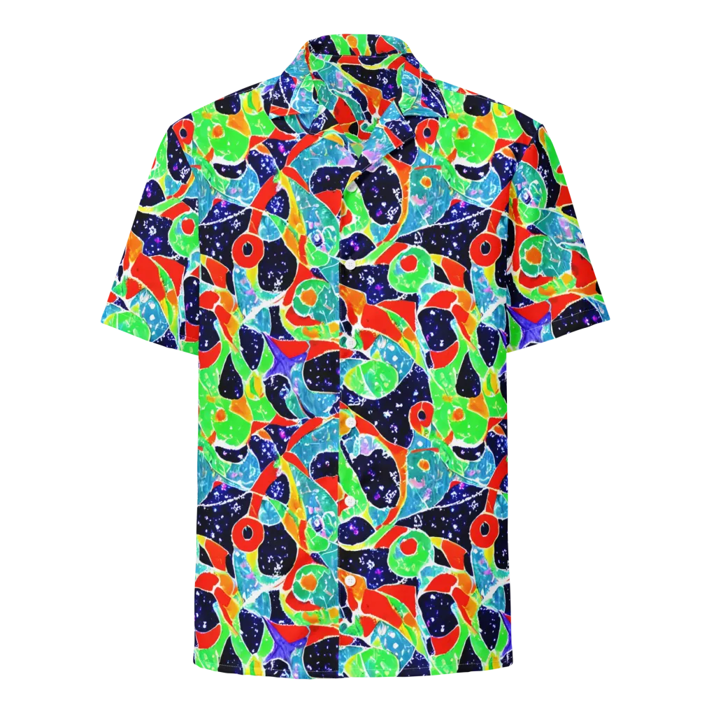 Midnight Splash on Button Shirt — Front