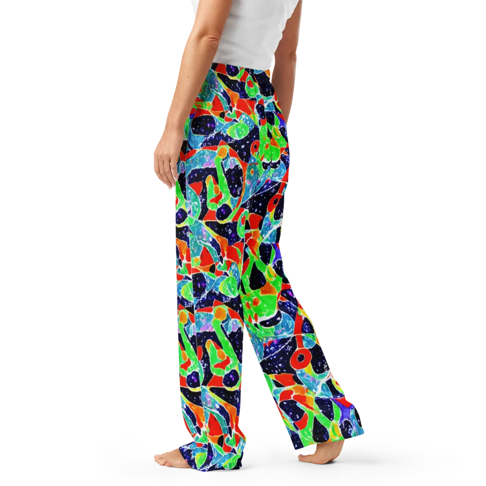 Midnight Splash on Women's Pajama Pants — Left