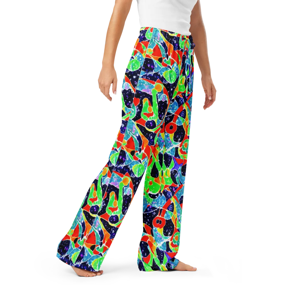 Midnight Splash on Women's Pajama Pants — Right Front