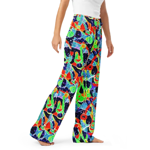 Midnight Splash on a Women's Pajama Pants
