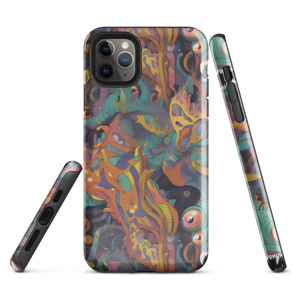 Neon Menagerie on Tough Case for iPhone® — Front