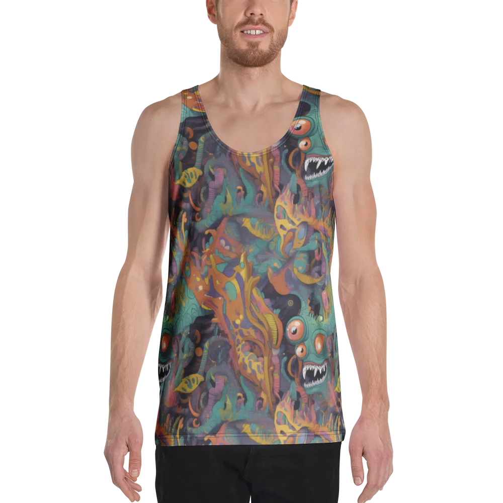 Neon Menagerie on Men's Tank Top — Front